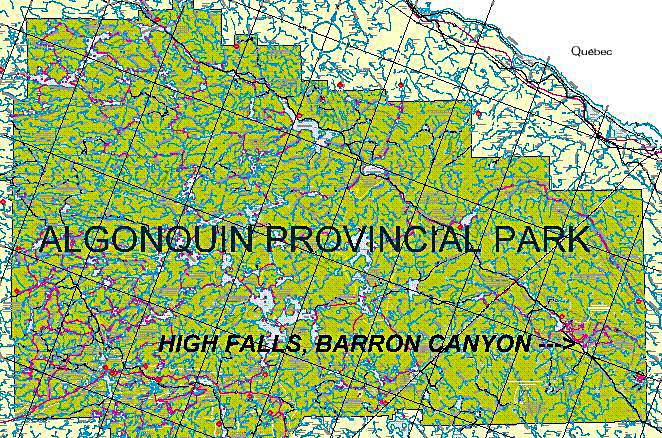 Maps for Barron Canyon Canoe and Camping Trip