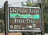 Entering the La Crosse River State Trail