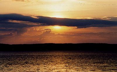 Sunset on Musclow Lake - Woodland Caribou Park
