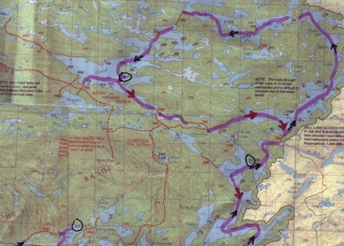 Map of Killarney Provincial Park