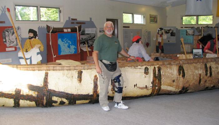 Norm in front of a Montreal Canoe