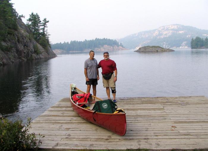 Wayne and Norm at the end of George Lake