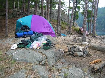 Campsite 12 on Norway Lake
