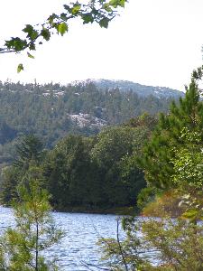 View from campsite 64 - Killarney Provincial Park