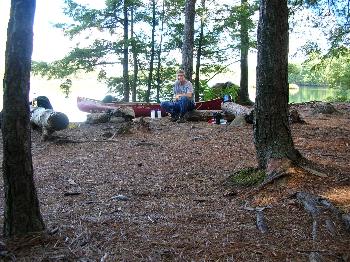 Campsite 99 on David Lake - Killarney Provincial Park