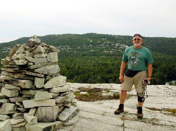 Norm with Silver Peak in the background - Killarney Provincial Park