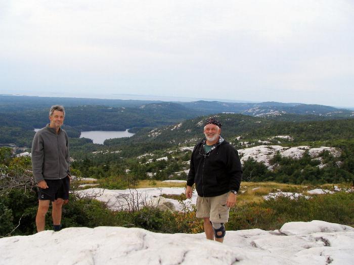 Wayne and Norm on Silver Peak - Killarney Provincial Park