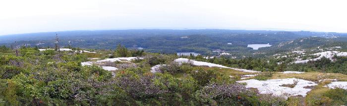 Killarney Lake with Georgian Bay on the horizon