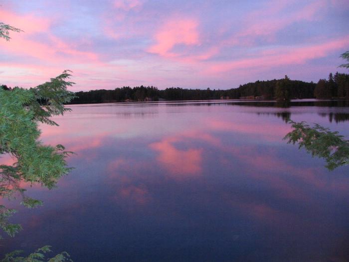 Beginning of sunset - Killarney Provincial Park