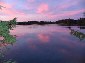 Beginning of sunset - Killarney Provincial Park