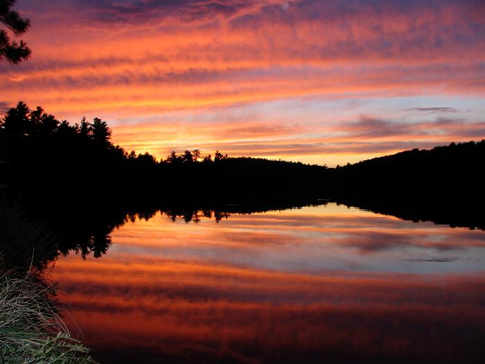 Sunset on David Lake - Killarney Provincial Park