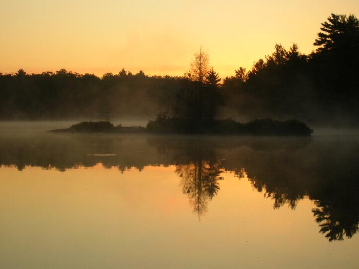 Sunrise on David Lake - Killarney Provincial Park