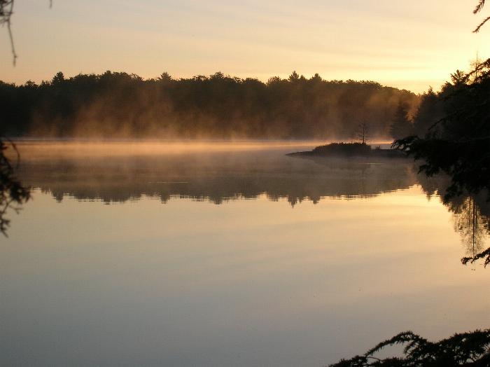 Sunrise on David Lake - Killarney Provincial Park