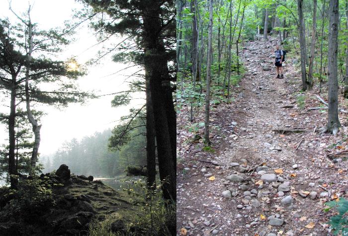 Freeland Lake and the trail to Silver Peak - Killarney Provincial Park