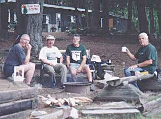 Norm R, John Wayne and Norm H during "Quiet Time"