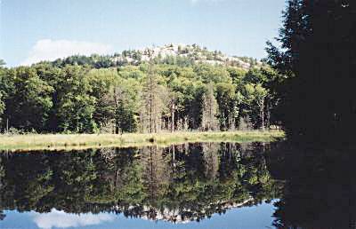 Reflection of La Cloche Summit on Kirk Creek