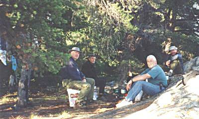 Relaxing on Helen Lake