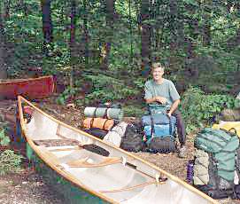 Wayne at Carmichael Lake portage