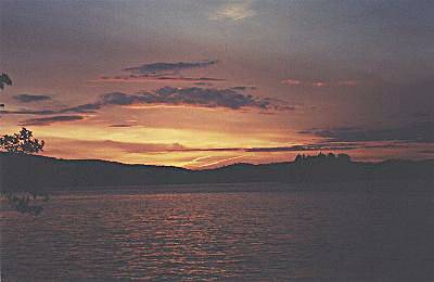 Sunset on Manitou Lake