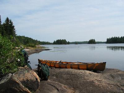 start of the portage from Fourtown to Boot Lake