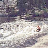 Norm at the top of the slide - High Falls - Algonquin Park